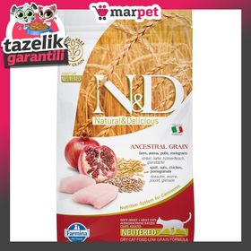 N&D Az Tahıllı ve Tavuklu 1.5 kg Kedi Maması