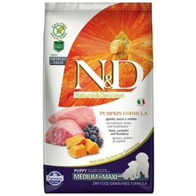 N&D Bal Kabaklı, Kuzu Etli ve Yaban Mersinli Orta ve Büyük Irk Tahılsız Yavru 2.5 kg Kuru Köpek Maması