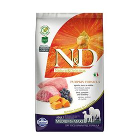N&D Bal Kabaklı, Kuzu Etli ve Yaban Mersinli Orta ve Büyük Irk Tahılsız Yetişkin 12 kg Kuru Köpek Maması
