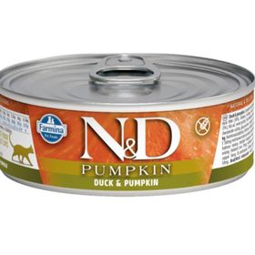 N&D Balkabağı Ördek Tahılsız 80 gr Yetişkin Kedi Konserve