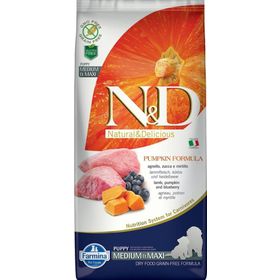N&D Balkabak Kuzu Yaban Mersinli Orta Büyük Irk Yavru 12 kg Köpek Maması