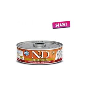 N&D Balkabaklı Tavuk ve Narlı 24x80 gr Kedi Konservesi