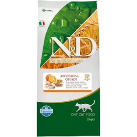 N&D Düşük Tahıllı Balıklı Portakallı 10 kg Kedi Maması