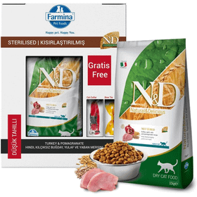 N&D Düşük Tahıllı Hindili 10 kg Kısır Kedi Maması