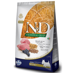 N&D Düşük Tahıllı Kuzu Etli Küçük Irk Yetişkin 2,5 kg Köpek Maması