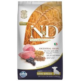 N&D Düşük Tahıllı Kuzu Etli ve Yaban Mersinli Küçük Irk Yavru 7 kg Kuru Köpek Maması
