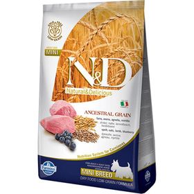 N&D Düşük Tahıllı Kuzu Etli ve Yaban Mersinli Küçük Irk Yetişkin 7 kg Kuru Köpek Maması