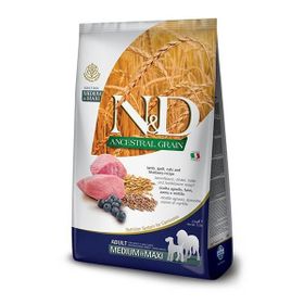 N&D Düşük Tahıllı Kuzu Etli ve Yaban Mersinli Medium Maxi 12 kg Yetişkin Köpek Maması