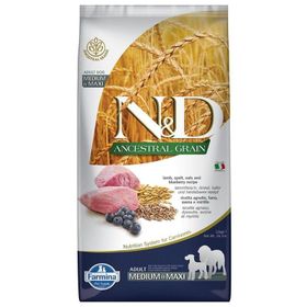 N&D Düşük Tahıllı Kuzu Etli ve Yaban Mersinli Medium Maxi 12 kg Yetişkin Köpek Maması