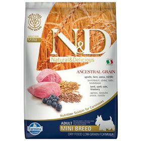 N&D Düşük Tahıllı Kuzu Etli Yaban Mersinili 7 kg Küçük Irk Yetişkin Kuru Köpek Maması