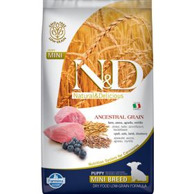 N&D Düşük Tahıllı Kuzu Etli Yaban Mersinli Küçük Irk Yavru 2.5 kg Köpek Maması