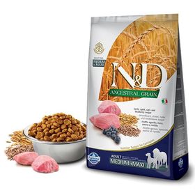 N&D Düşük Tahıllı Kuzulu Yaban Mersini Medium Maxi 12 kg Köpek Maması