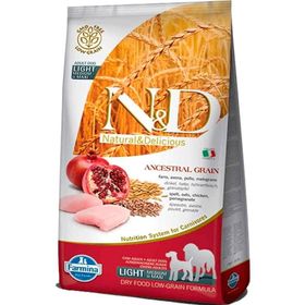 N&D Düşük Tahıllı Medium Maxi Light Tavuk Nar 2.5 kg Kuru Köpek Maması