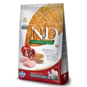 N&D Düşük Tahıllı Senior Tavuklu Orta ve Büyük Irk 2.5 kg Yaşlı Köpek Maması