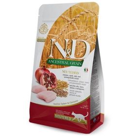 N&D Düşük Tahıllı Tavuk ve Narlı Kısırlaştırılmış Özel 5 kg Kedi Maması
