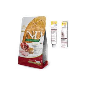N&D Düşük Tahıllı Tavuk ve Narlı Kısırlaştırılmış Özel 5 kg Kedi Maması