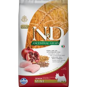 N&D Düşük Tahıllı Tavuklu Narlı 2.5 kg Yaşlı Mini Köpek Maması