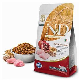 N&D Düşük Tahıllı Tavuklu ve Narlı Yetişkin 5 kg Kedi Maması