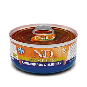 N&D Kuzu Balkabağı ve Yaban Mersinli 70 gr Yetişkin Konserve Yaş Kedi Maması