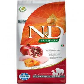 N&D Medium Maxi Tahılsız Tavuklu Narlı ve Balkabaklı 12 kg Yetişkin Köpek Maması