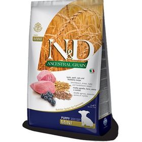 N&D Mini Puppy Düşük Tahıllı Kuzu Etli ve Yaban Mersinli 7 kg Köpek Maması
