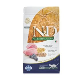 N&D Natural Delicious Düşük Tahıllı Kuzu Etli Yaban Mersinli Yetişkin 1.5 kg Kedi Maması