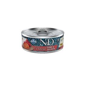 N&D Natural Tuna ve Somon Balıklı 80 gr Yetişkin Kedi Konservesi