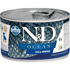 N&D Ocean 140 gr Tahılsız Morina Balığı ve Balkabaklı Yavru Köpek Konserve Maması