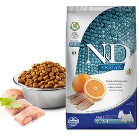 N&D Ocean 2.5 kg Balık Portakallı Tahılsız Küçük Irk Yetişkin Köpek Maması
