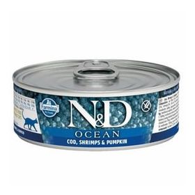 N&D Ocean 70 gr Balkabaklı Balıklı Karidesli Yavru Kedi Konservesi