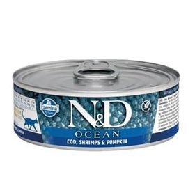 N&D Ocean 70 gr Balkabaklı Balıklı Karidesli Yavru Kedi Konservesi