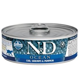 N&D Ocean 70 gr Balkabaklı Balıklı Karidesli Yavru Kedi Konservesi