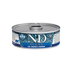 N&D Ocean 80 gr M.Balığı Karides Balkabağı Yavru Kedi Konservesi