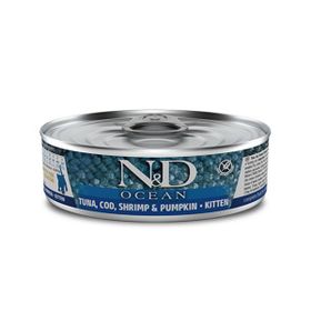 N&D Ocean 80 gr Morina Balığı-Karides-BalkabağıYetişkin Kedi Konservesi