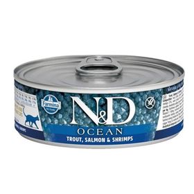 N&D Ocean 80 gr Ton Balıklı ve Somonlu Yetişkin Kedi Konservesi