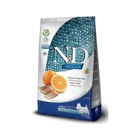 N&D Ocean Balıklı ve Potakallı Küçük Irk Tahılsız Özel Yetişkin 2.5 kg Köpek Maması