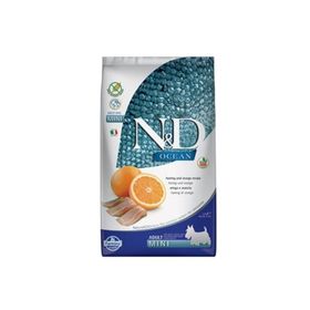 N&D Ocean Balıklı ve Potakallı Küçük Irk Tahılsız Özel Yetişkin 2.5 kg Köpek Maması