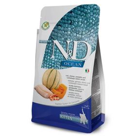 N&D Ocean Balkabaklı Morina Balıklı Karides ve Kavunlu 1.5 kg Yavru Kedi Maması