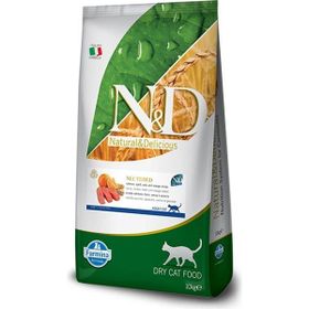 N&D Ocean Düşük Tahıllı Kısır 10 kg Somon Kılçıksız Buğday Yulaf ve Portakal Kedi Maması