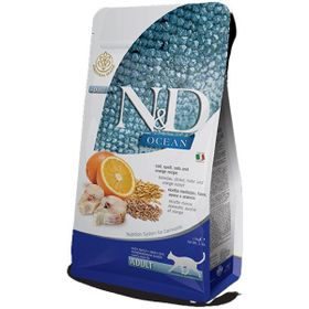 N&D Ocean Düşük Tahıllı Morina Balığı ve Portakallı 10 kg Yetişkin Kuru Kedi Maması