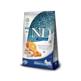 N&D Ocean Düşük Tahıllı Morina Balığı ve Portakallı Küçük Irk Yetişkin 2.5 kg Köpek Maması