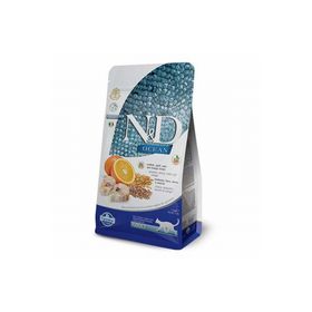 N&D Ocean Düşük Tahıllı Morina Balıklı Portakallı Yetişkinler İçin Özel 1.5 kg Kedi Maması
