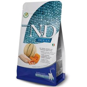 N&D Ocean Kitten Balkabaklı Morina Balıklı Karidesli Kavunlu 5 kg Kuru Yavru Kedi Maması