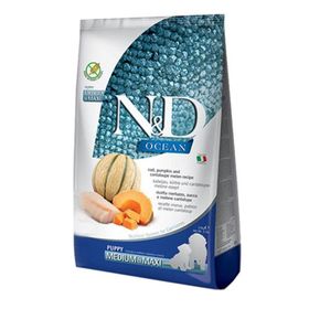 N&D Ocean Morina 2.5 kg Balkabaklı-Kavunlu Büyük ve Orta Irk Yavru Köpek Maması