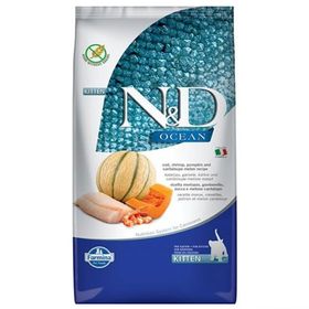 N&D Ocean Morina Balığı Balkabağı Karides & Kavun Kitten Yavru 1.5 kg Kedi Maması