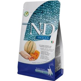 N&D Ocean Morina Balığı Balkabağı Karides ve Kavun 1,5 kg Yavru Kedi Maması