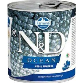 N&D Ocean Morina Balığı ve Balkabağı 285 gr Köpek Konserve Maması