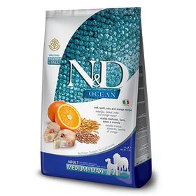 N&D Ocean Morina Balığı Yulaf & Portakal 12 kg Yetişkin Köpek Maması