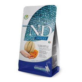 N&D Ocean Morina Balıklı Bal Kabaklı Karidesli ve Kavunlu Tahılsız Yavru 1.5 kg Kedi Maması