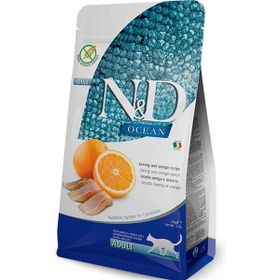 N&D Ocean Ringa Balığı ve Portakallı 300 gr Kısır Kedi Maması